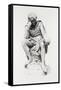Hamlet, from the Statue by Lord Ronald Gower-Leopold Flameng-Framed Stretched Canvas