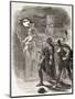 Hamlet, Horatio and Marcellus See the Ghost, from 'The Illustrated Library Shakespeare',…-null-Mounted Giclee Print