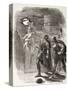 Hamlet, Horatio and Marcellus See the Ghost, from 'The Illustrated Library Shakespeare',…-null-Stretched Canvas