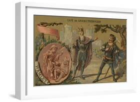 Hamlet - Illustration of Scene from William Shakspeare's Play-null-Framed Giclee Print