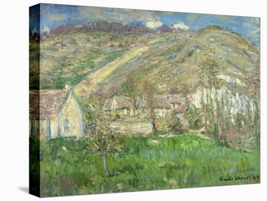 Hamlet in the Cliffs Near Giverny; Hameau De Falaises Pres Giverny, 1885-Claude Monet-Stretched Canvas