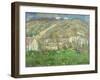 Hamlet in the Cliffs Near Giverny; Hameau De Falaises Pres Giverny, 1885-Claude Monet-Framed Giclee Print