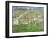 Hamlet in the Cliffs Near Giverny; Hameau De Falaises Pres Giverny, 1885-Claude Monet-Framed Giclee Print