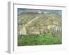 Hamlet in the Cliffs Near Giverny; Hameau De Falaises Pres Giverny, 1885-Claude Monet-Framed Giclee Print