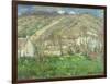 Hamlet in the Cliffs Near Giverny; Hameau De Falaises Pres Giverny, 1885-Claude Monet-Framed Giclee Print