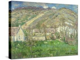 Hamlet in the Cliffs Near Giverny; Hameau De Falaises Pres Giverny, 1885-Claude Monet-Stretched Canvas