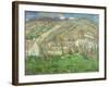 Hamlet in the Cliffs Near Giverny; Hameau De Falaises Pres Giverny, 1885-Claude Monet-Framed Giclee Print