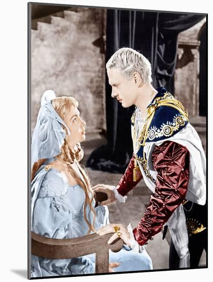 Hamlet, Jean Simmons, Laurence Olivier, 1948-null-Mounted Photo