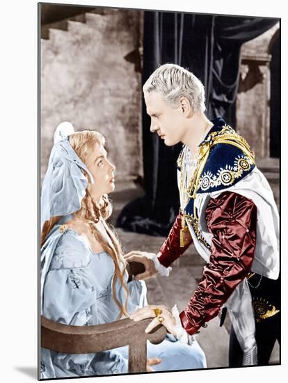 Hamlet, Jean Simmons, Laurence Olivier, 1948-null-Mounted Photo