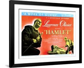 Hamlet, Laurence Olivier, Eileen Herlie, 1948-null-Framed Art Print