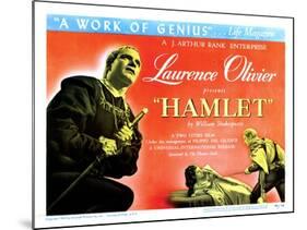 Hamlet, Laurence Olivier, Eileen Herlie, 1948-null-Mounted Art Print