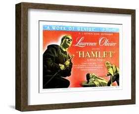 Hamlet, Laurence Olivier, Eileen Herlie, 1948-null-Framed Art Print