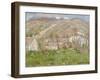 Hamlet on the Cliffs Near Giverny 1883-Claude Monet-Framed Giclee Print