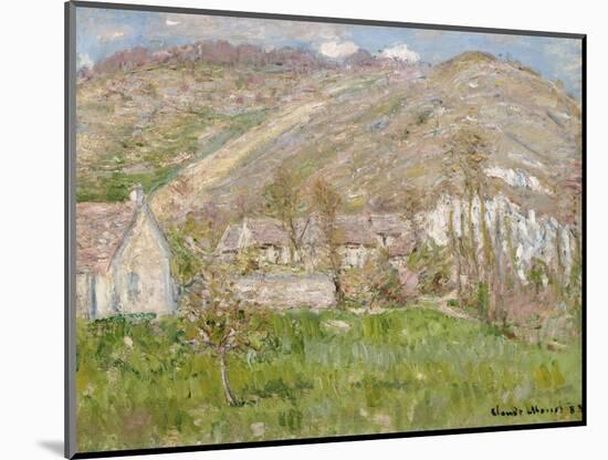 Hamlet on the Cliffs Near Giverny 1883-Claude Monet-Mounted Giclee Print