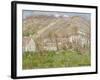 Hamlet on the Cliffs Near Giverny 1883-Claude Monet-Framed Giclee Print