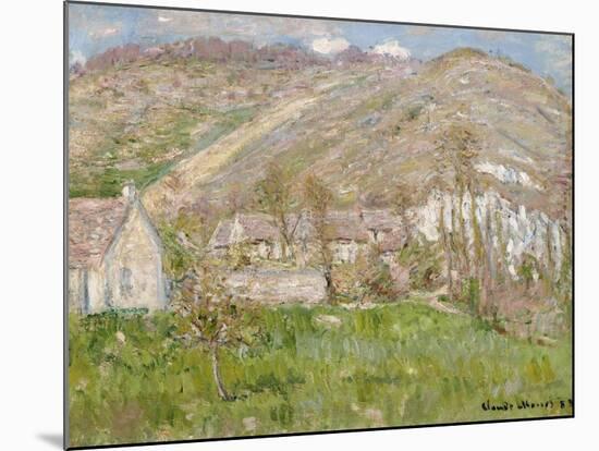 Hamlet on the Cliffs Near Giverny 1883-Claude Monet-Mounted Giclee Print