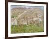 Hamlet on the Cliffs Near Giverny 1883-Claude Monet-Framed Giclee Print