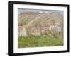 Hamlet on the Cliffs Near Giverny 1883-Claude Monet-Framed Giclee Print