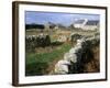 Hamlet on the Pointe De Roc'H Hir, Ile d'Ouessant, Breton Islands, Finistere, Brittany, France-Bruno Barbier-Framed Photographic Print