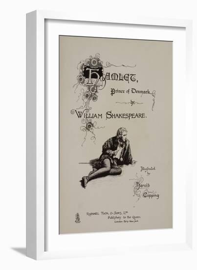 Hamlet, Prince Of Denmark.-null-Framed Giclee Print