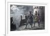 Hamlet Seeing His Father's Ghost on the Battlements of Elsinore Castle-Robert Dudley-Framed Giclee Print