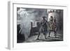 Hamlet Seeing His Father's Ghost on the Battlements of Elsinore Castle-Robert Dudley-Framed Giclee Print