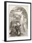 Hamlet Sees the Ghost, the Spirit of His Father, from 'The Illustrated Library Shakespeare',…-null-Framed Giclee Print