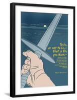 Hamlet: To Be or Not To Be-Christopher Rice-Framed Art Print