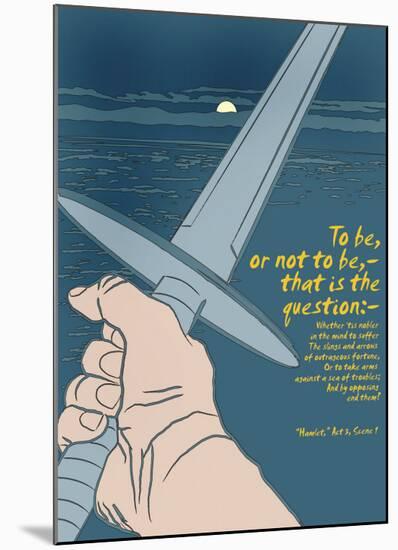 Hamlet: To Be or Not To Be-Christopher Rice-Mounted Art Print