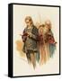 Hamlet with Polonius-Harold Copping-Framed Stretched Canvas
