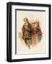 Hamlet with Polonius-Harold Copping-Framed Art Print