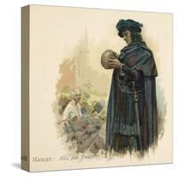 Hamlet with Yorick's Skull-Walter Paget-Stretched Canvas