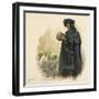 Hamlet with Yorick's Skull-Walter Paget-Framed Art Print