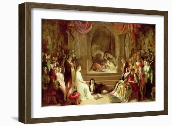 Hamlet-Daniel Maclise-Framed Giclee Print