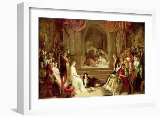 Hamlet-Daniel Maclise-Framed Giclee Print