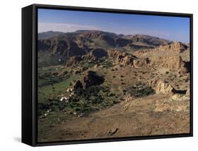 Hamlets and Terraces in the Anti-Atlas Mountains, Tafraoute Region, South West Area, Morocco-Duncan Maxwell-Framed Stretched Canvas