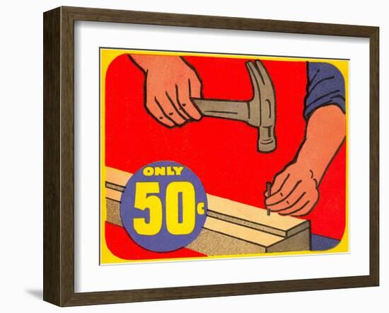 Hammer and Nail-null-Framed Giclee Print