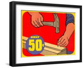 Hammer and Nail-null-Framed Giclee Print