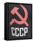 Hammer and Sickle as Sign of Communism on a T-Shirt, Bishkek, Kyrgyzstan, Central Asia-Michael Runkel-Framed Stretched Canvas