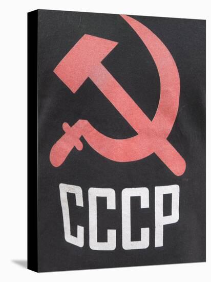 Hammer and Sickle as Sign of Communism on a T-Shirt, Bishkek, Kyrgyzstan, Central Asia-Michael Runkel-Stretched Canvas