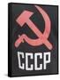 Hammer and Sickle as Sign of Communism on a T-Shirt, Bishkek, Kyrgyzstan, Central Asia-Michael Runkel-Framed Stretched Canvas