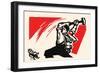 Hammer the West-Chinese Government-Framed Art Print