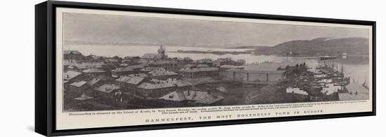 Hammerfest, the Most Northerly Town in Europe-null-Framed Stretched Canvas