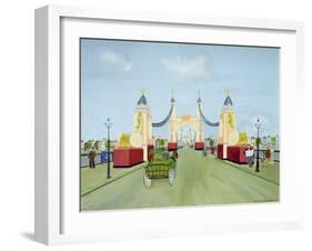 Hammersmith Bridge, 1981-Mark Baring-Framed Giclee Print