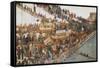 Hammersmith Bridge on Boat-Race Day-Walter Greaves-Framed Stretched Canvas
