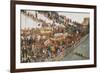 Hammersmith Bridge on Boat-Race Day-Walter Greaves-Framed Giclee Print