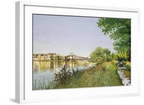 Hammersmith Bridge-Isabel Hutchison-Framed Giclee Print