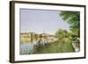 Hammersmith Bridge-Isabel Hutchison-Framed Giclee Print