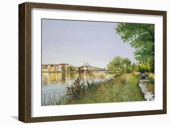 Hammersmith Bridge-Isabel Hutchison-Framed Giclee Print