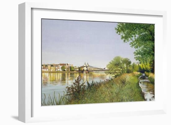 Hammersmith Bridge-Isabel Hutchison-Framed Giclee Print